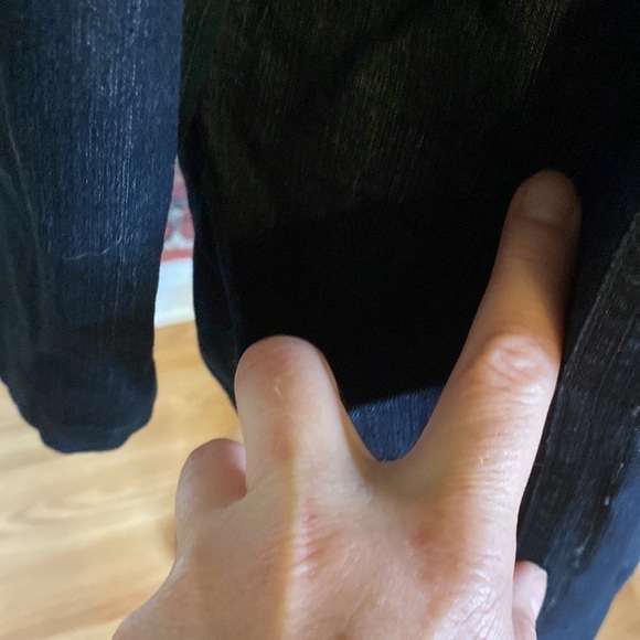 Norton McNaughton Dark Wash Denim Bomber Style Jacket with Front Pockets L - Picture 6 of 13